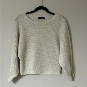 Mango Cream Crew Neck Sweater